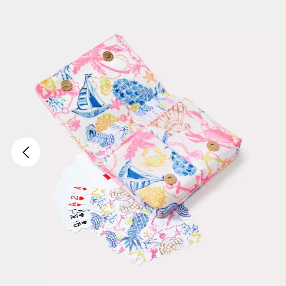 $40 SALE Lilly Pulitzer Deck of Cards. Print: Multi Barefoot Beachcomber - New